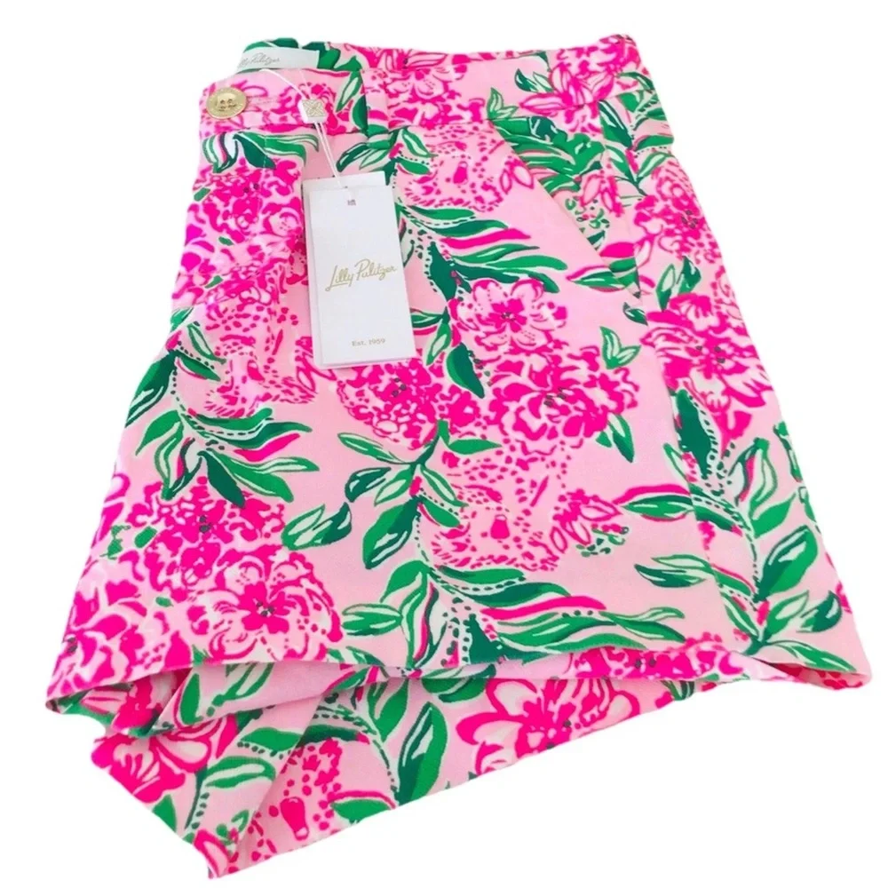 Lilly Pulitzer Callahan 5” Shorts-Conch Shell Pink NEW - Picture 8 of 12